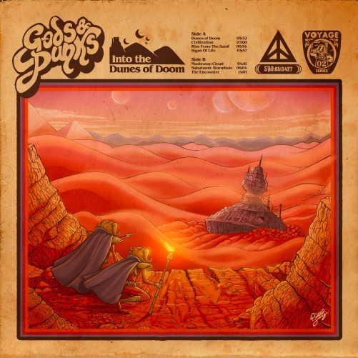 Gods &amp; Punks - Into the Dunes of Doom capa (Cristiano Suarez)